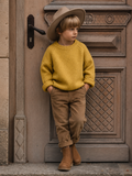 Black boys mustard color sweater