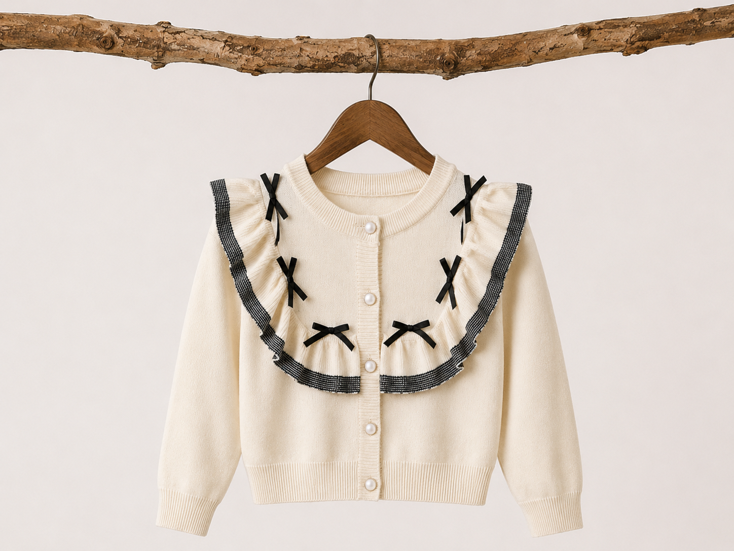 Bow style cardigan for girls