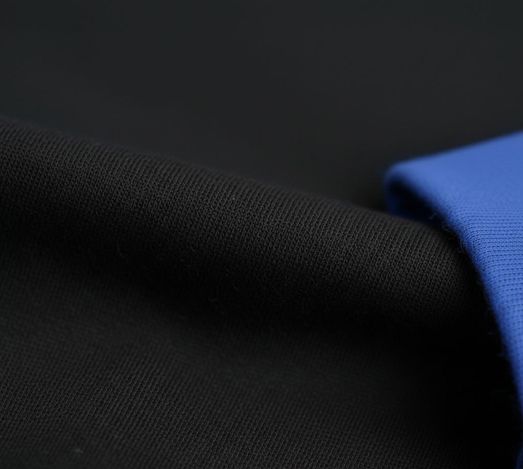 Kids 100% cotton pajamas Black with royal blue