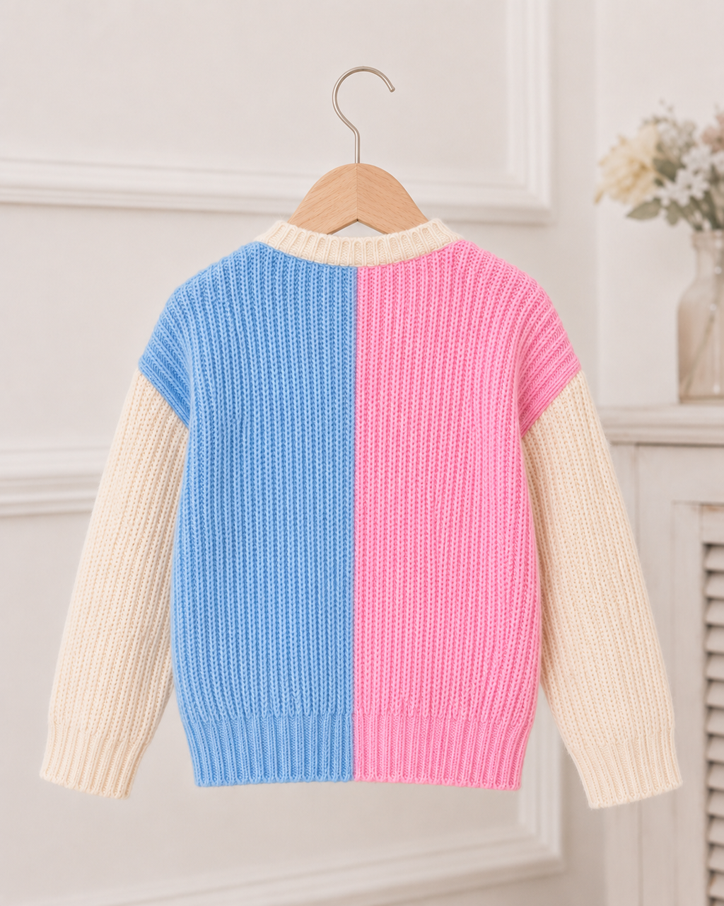 Two tone girls cardigan