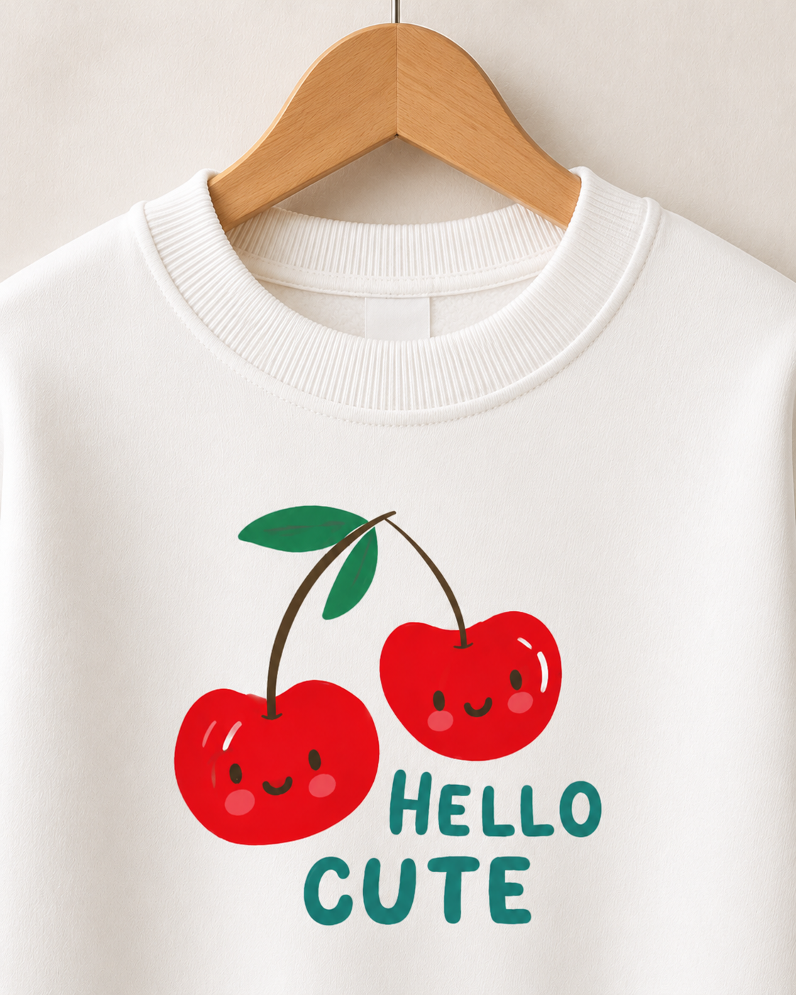 Cherry print sweatshirt baby girl