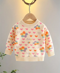 Baby girl sweatshirt with floral print