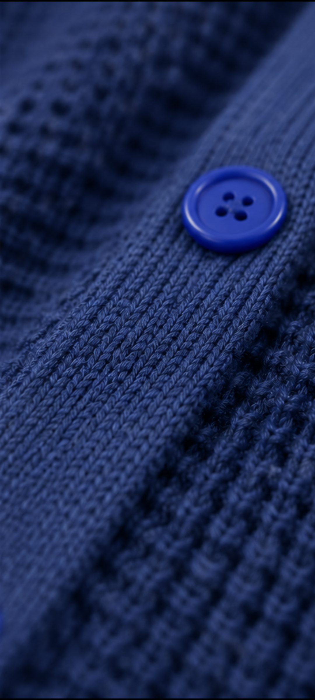 Boys chunky knit blue long sleeve cardigan