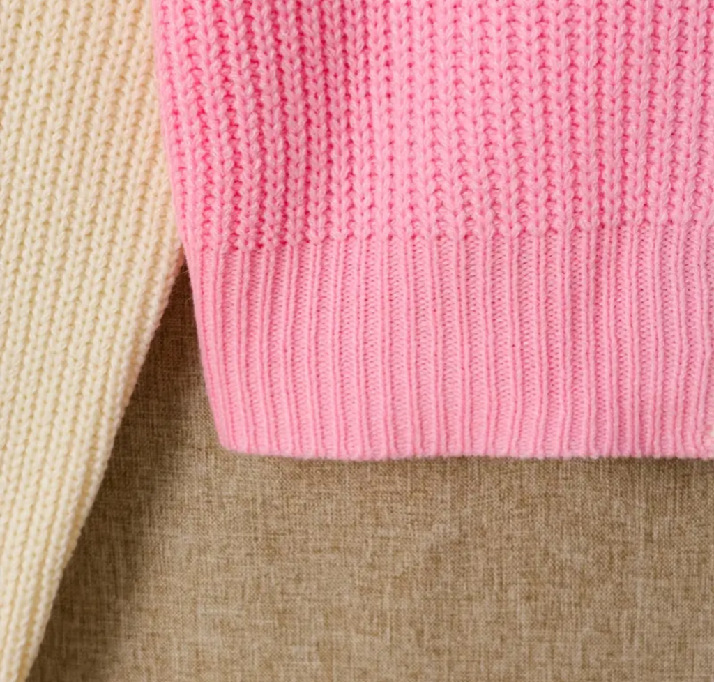 Two tone girls cardigan