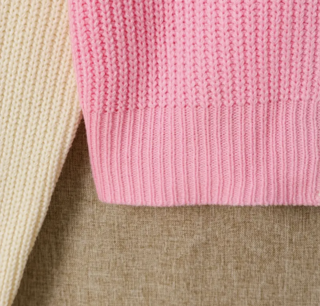 Two tone girls cardigan