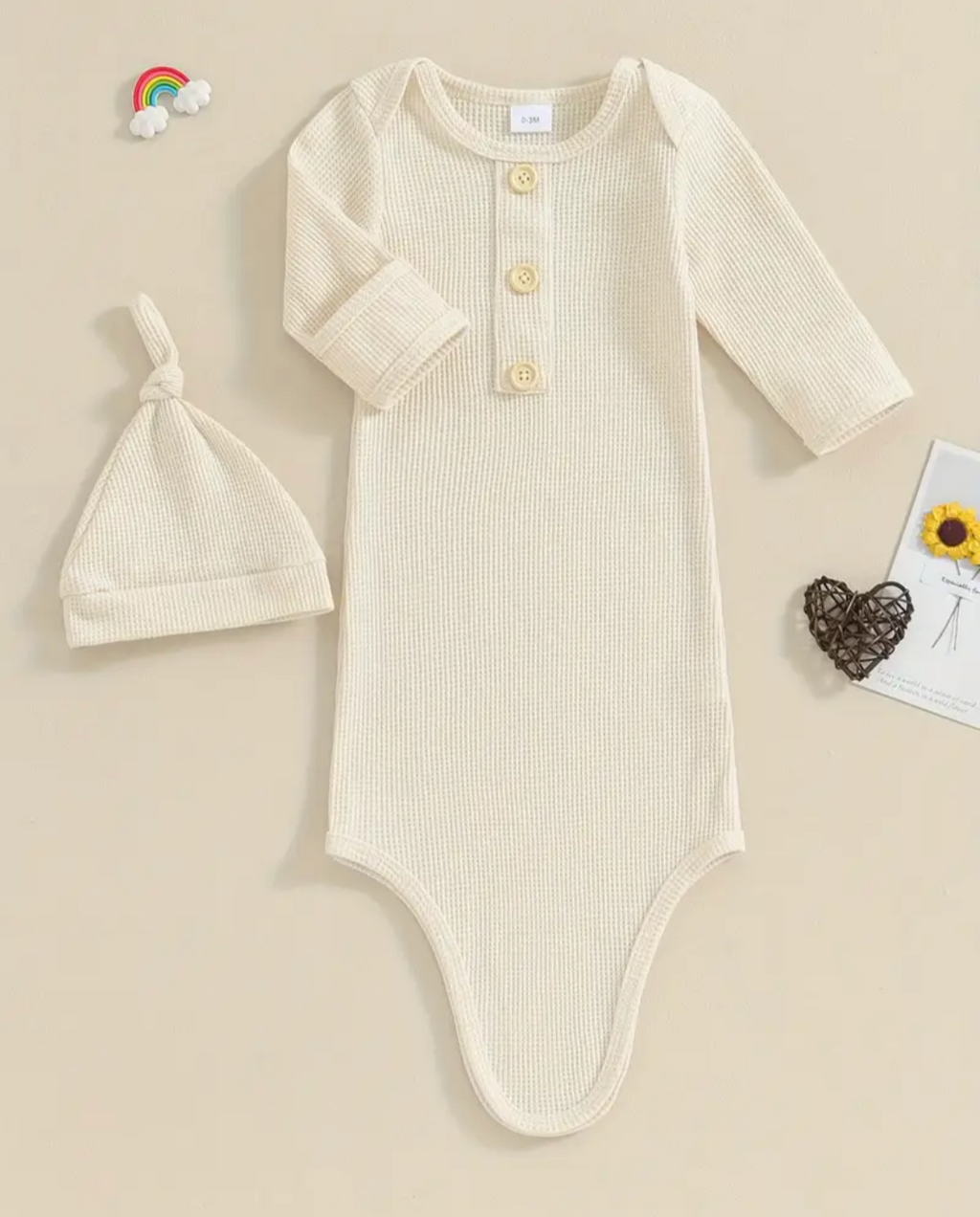 Baby clothing set with hat Gift Box with Card