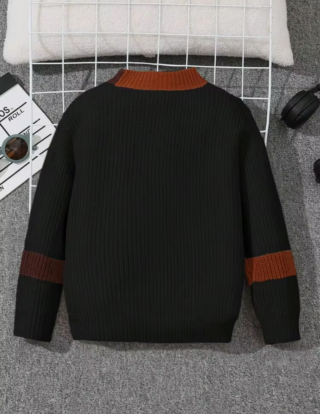 Boys brown cardigan