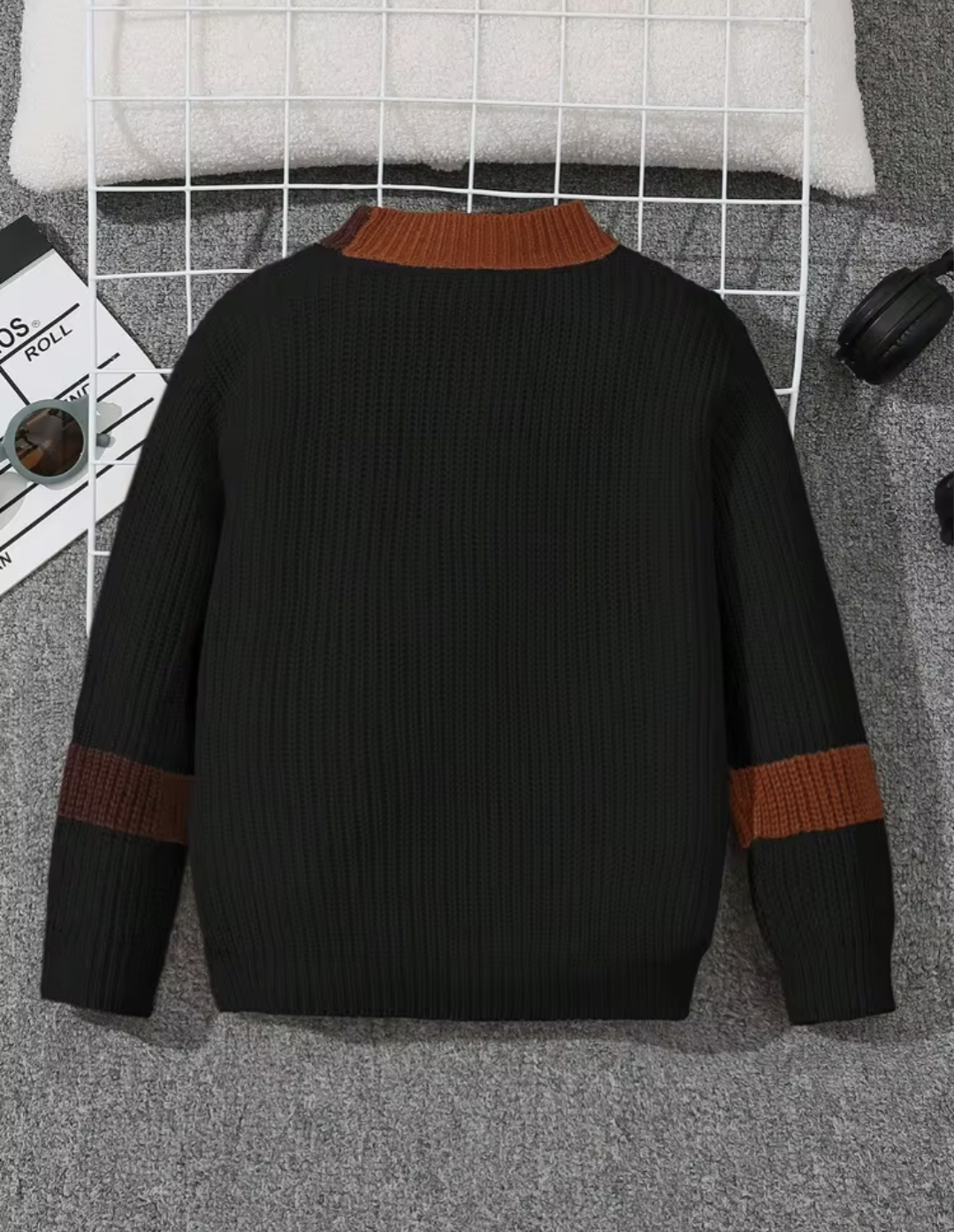 Boys brown cardigan