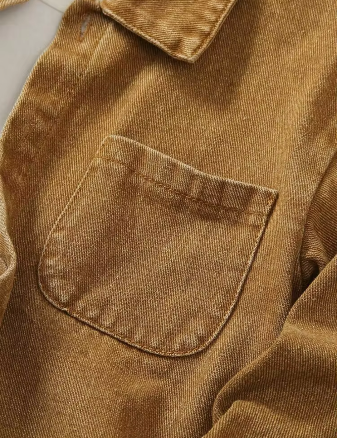Boys brown long sleeve shirt