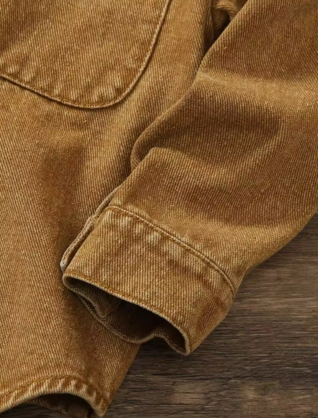 Boys brown long sleeve shirt