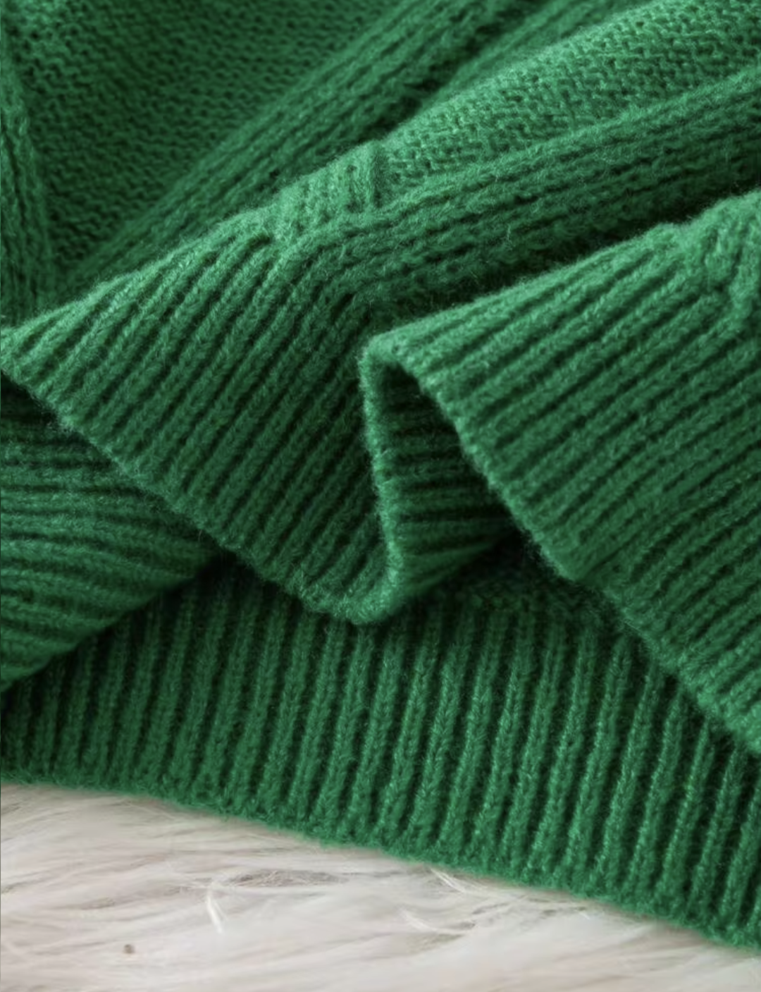 Boys green long sleeve sweater